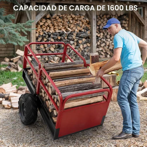 Vista 2 de YITAMOTOR Remolque de descarga ATV de 1600 libras, remolque detrás