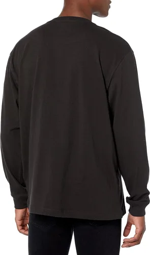 Vista 2 de Carhartt - Camisa de ajuste holgado para hombre, pesada, de manga larga y con bolsillo