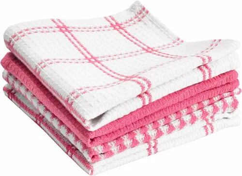 Vista 26 de T-Fal Paños de Cocina Premium con Textura de Waffle: Altamente Absorbentes, Súper Suaves y Duraderos - 100% Algodón, 12"x13" Toalla Plana