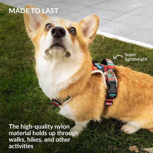 Vista 5 de CollarDirect Arnés reflectante sin tirones para perro, con asa y clip frontal, chaleco acolchado suave ajustable para perros pequeños a grandes