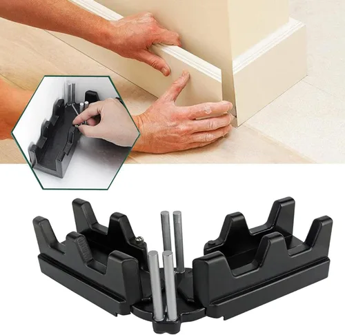 Vista 3 de Herramienta de corte de ángulo de medición de inglete 2 en 1, kit de inglete de medición para instalación de tuberías, mejoras para el hogar