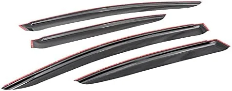 Vista 3 de Parasol de protección contra la lluvia compatible con Honda Civic Sedan 2012-2015 de 4 puertas, deflector de ventilación de ventana lateral, teñido