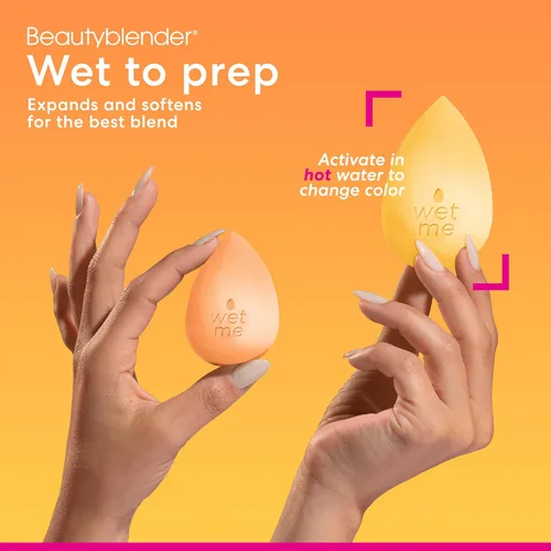 Vista 6 de beautyblender® Esponja de maquillaje Beam Beauty Blender, espuma súper suave que mezcla fácilmente bases, polvos y cremas, fabricada en EE. UU.