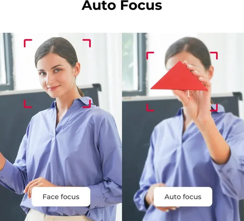 Vista 6 de OBSBOT Tiny PTZ 4K Webcam, Encuadre y enfoque automático alimentado por IA, cámara de videoconferencia 4K con micrófonos omnidireccionales duales