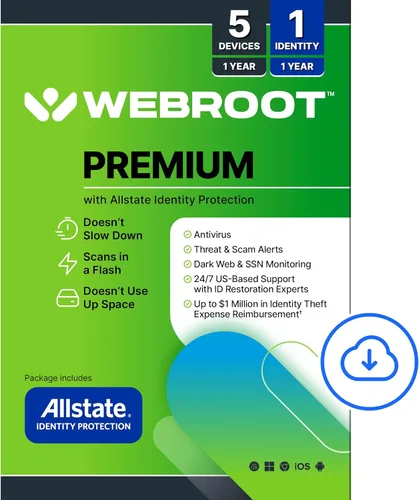 Vista 10 de Webroot Antivirus for PC Gamers 2026 1 Device 1 Year Download + System Performance Optimizer