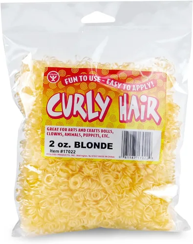 Vista 15 de Hygloss Cabello Rizado de Muñeca de 16 oz para Manualidades Surtido - Cabello Sintético Premium para Hacer Muñecas, Marionetas y Proyectos de Artes
