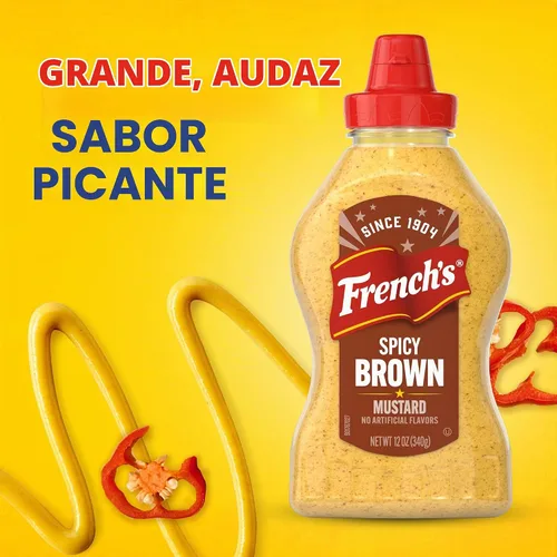Vista 16 de French's Mostaza marrón picante, 12 oz (paquete de 12)