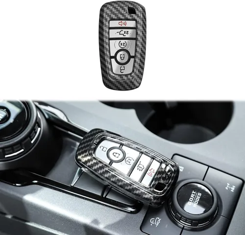 Vista 8 de para Ford Bronco/Sport Carcasa de Llavero, Funda Protectora de Llaves Compatible con Ford Bronco/Sport 2021 2022 2023 (ABS, Naranja)