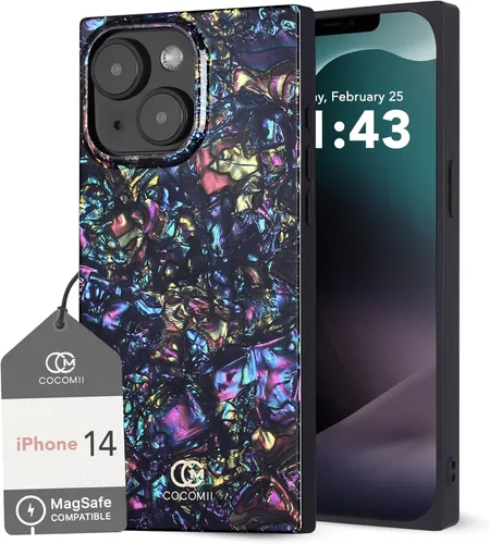 Vista 55 de Cocomii - Funda rectangular compatible con iPhone 14 Pro - Compatible con MagSafe, patrón de carey, estampado animal, brillante, magnética