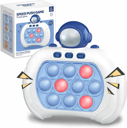 Vista 4 de Quick Push Pop Game It Fidget Toys Pro for Kids Adults, Handheld Game Fast Puzzle Game Machine, Push Bubble Stress Toy, Relief Party Favors