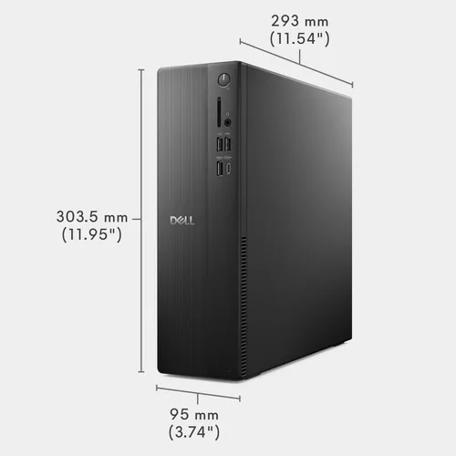 Vista 9 de Dell Slim Desktop ECS1250 - Procesador Intel Core i3 14100, 8 GB de RAM DDR5, SSD de 512 GB, WiFi 6, gráficos Intel UHD 730, Windows 11 Home