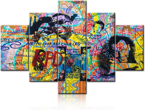 Vista 21 de Tumovo Music - 5 piezas pintura sobre lienzo