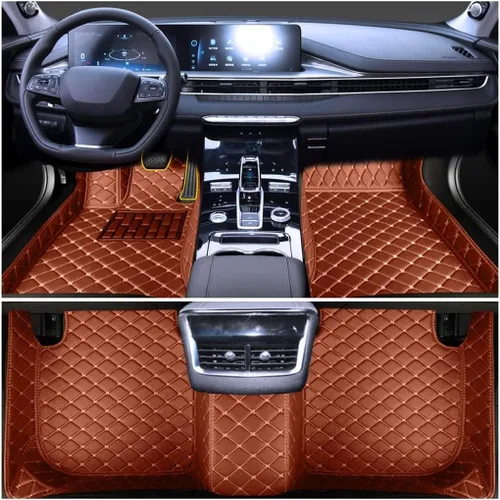 Vista 24 de Tapete para piso de automóvil hecho a medida para el 96% de los modelos de automóvil, cobertura completa, protección interior, impermeable Beige