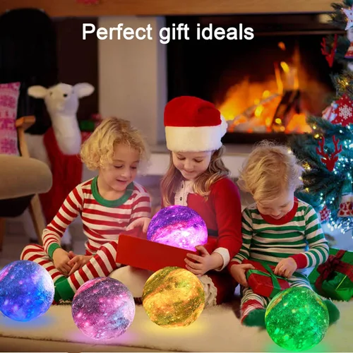 Vista 7 de Lámpara de luna integrada Bluetooth máquina de sonido de ruido blanco luz nocturna para niños, luz de luna multicolor de 5.9 pulgadas, luz de luna