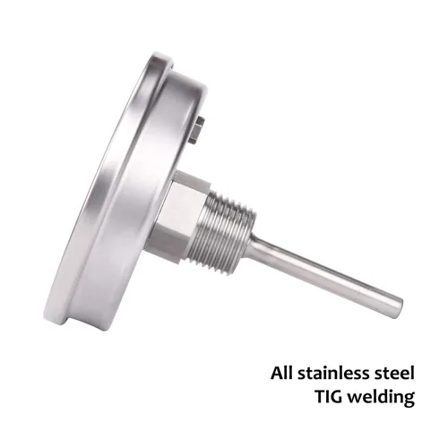 Vista 5 de MEASUREMAN Olla Completamente de Acero Inoxidable, Hervidor, Termómetro de Dial Bimetálico para Elaboración, Dial de 3 Pulgadas, Vástago de 2-1/2