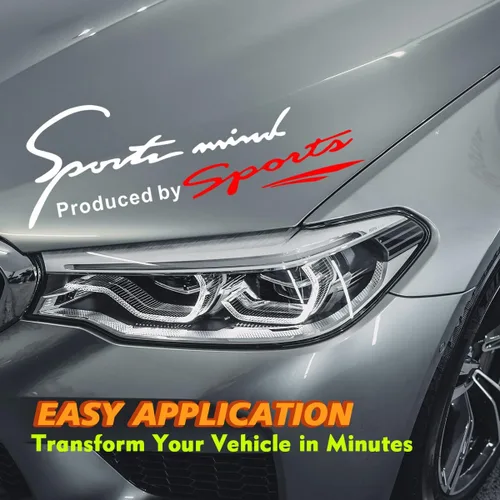 Vista 2 de Voroly Adhesivo de Cubierta Frontal de Coche Estilo Deportivo, Adhesivo Reflectante para Ceja de Luz, Adhesivos Automáticos DIY de Vinilo para Blanco
