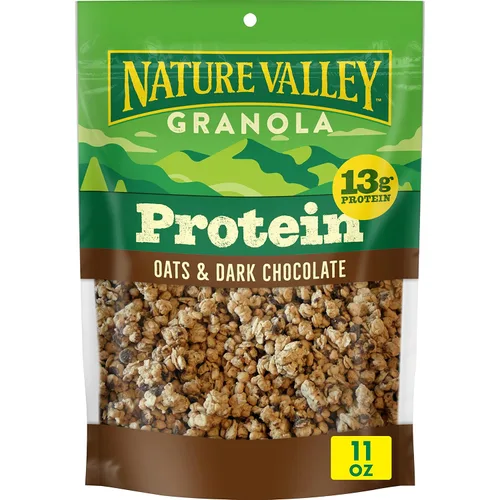 Vista 14 de Nature Valley Granola proteica, granola de vainilla francesa, bolsa resellable para aperitivos, 11 onzas