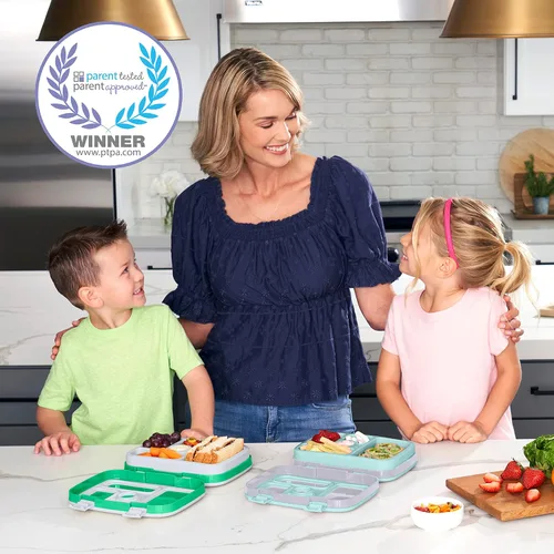 Vista 7 de Bentgo Juego de mochila 2 en 1 y lonchera aislada con estampado para niños (Bug Buddies)