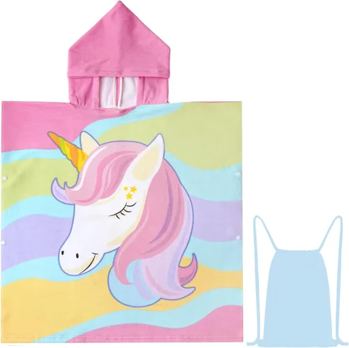 Vista 28 de NovForth Toalla de Playa para Niños y Niñas, Envoltorio de Toalla de Baño con Capucha de Astronauta, Toalla de Piscina para Niños Pequeños
